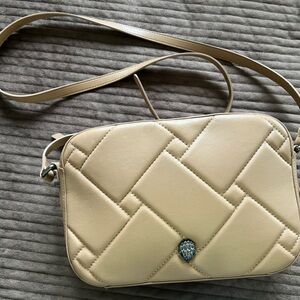 Kurt Geiger Tan Quilted Crossbody Bag